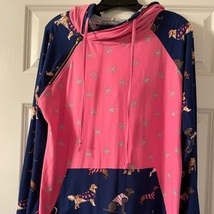 Cute, like new, Simply Southern dog hoodie. Worn only a few times.